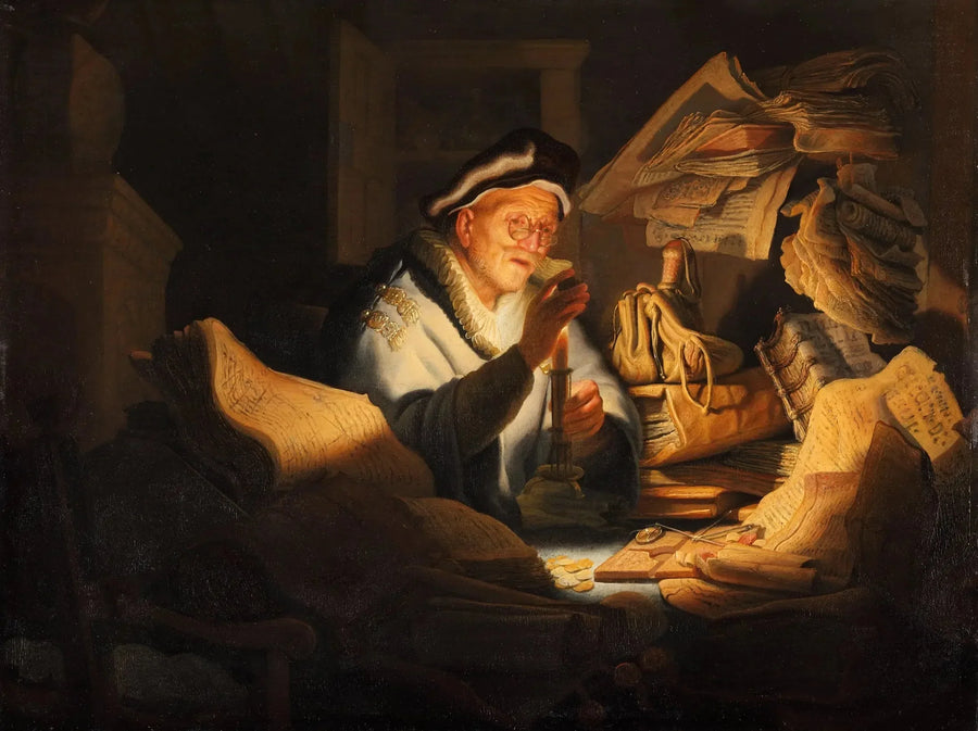 Den dåraktige rika mannens liknelse - Rembrandt