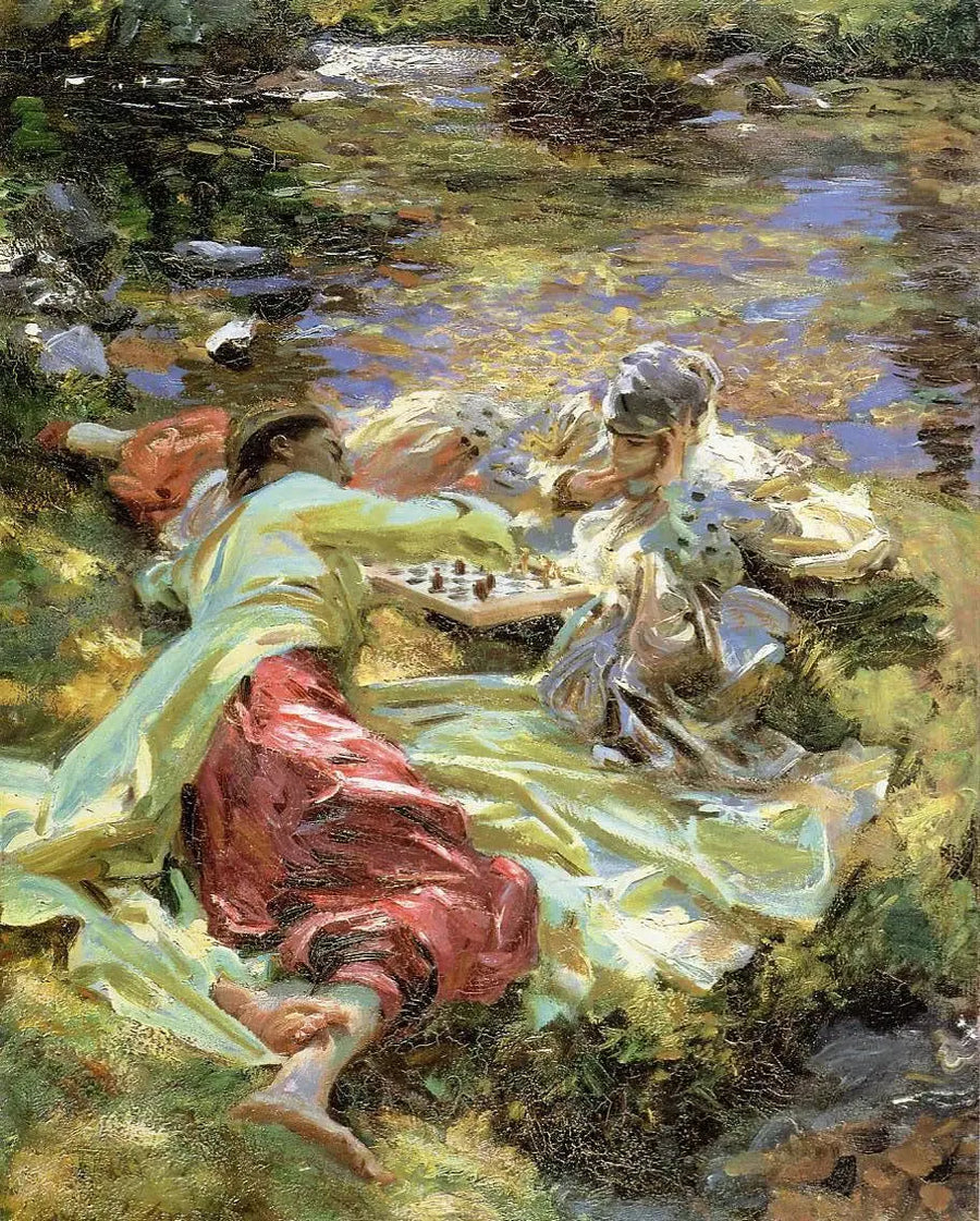 Schackpartiet - John Singer Sargent