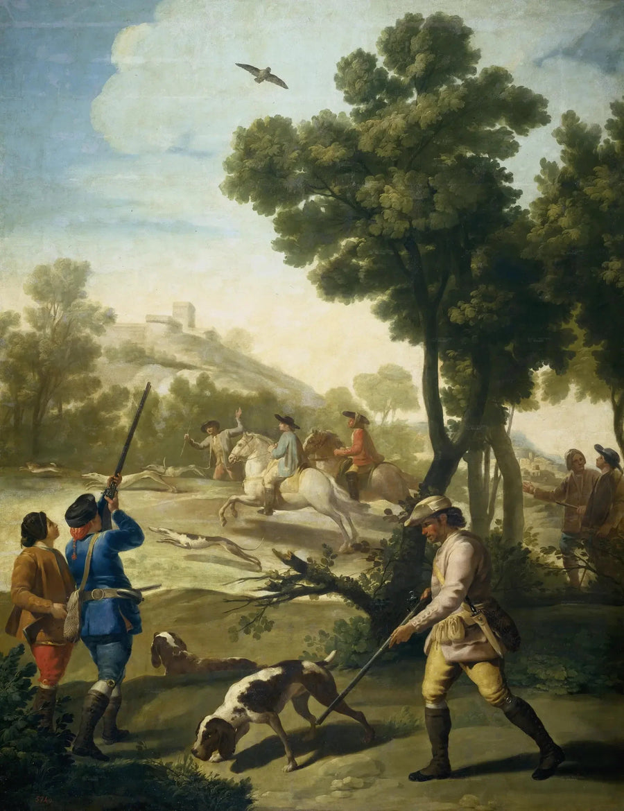 Jaktscenen - Francisco de Goya