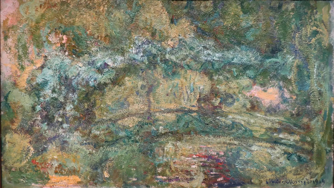 Bron över näckrosdammen - Claude Monet