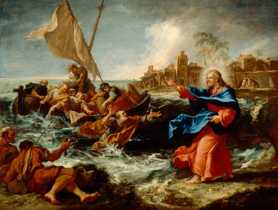 Det mirakulösa fångsten - Sebastiano Ricci