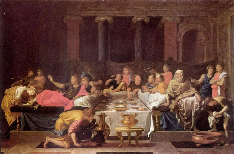 Bödeln eller Måltiden hos Simon - Nicolas Poussin