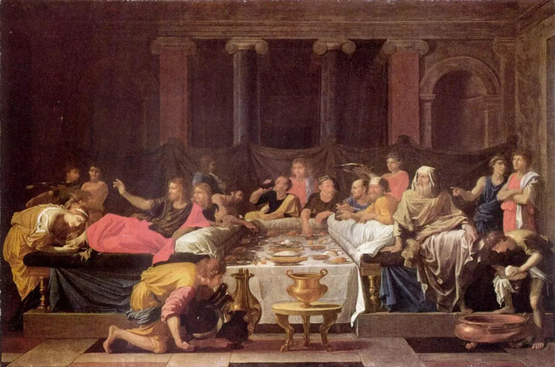 Bödeln eller Måltiden hos Simon - Nicolas Poussin