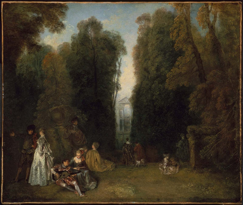 Perspektiv - Antoine Watteau
