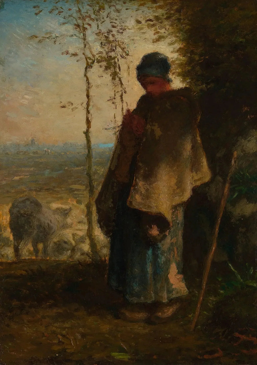 Den lilla herdepigan - Jean-François Millet