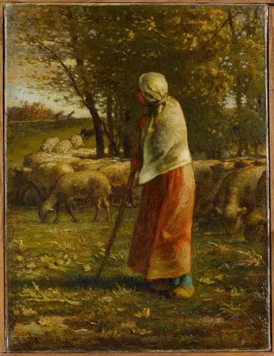 Den lilla herdepigan - Jean-François Millet