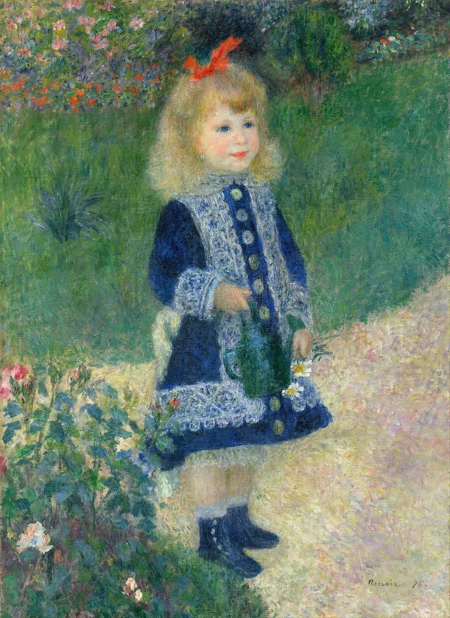 Den lilla flickan med vattenkannan - Pierre-Auguste Renoir