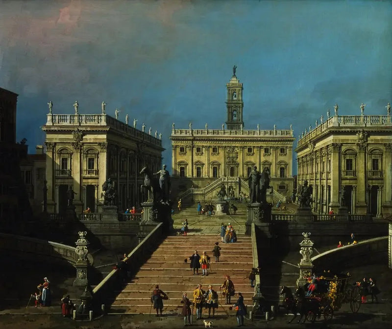 Piazza del Campidoglio och Cordonata - Canaletto
