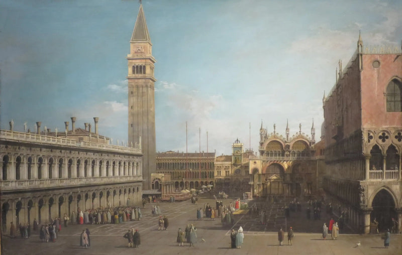 La Piazzetta, Venedig, mot norr - Canaletto