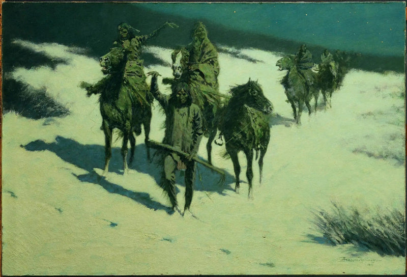 Den spår av den häst med hästskor - Frederic Remington