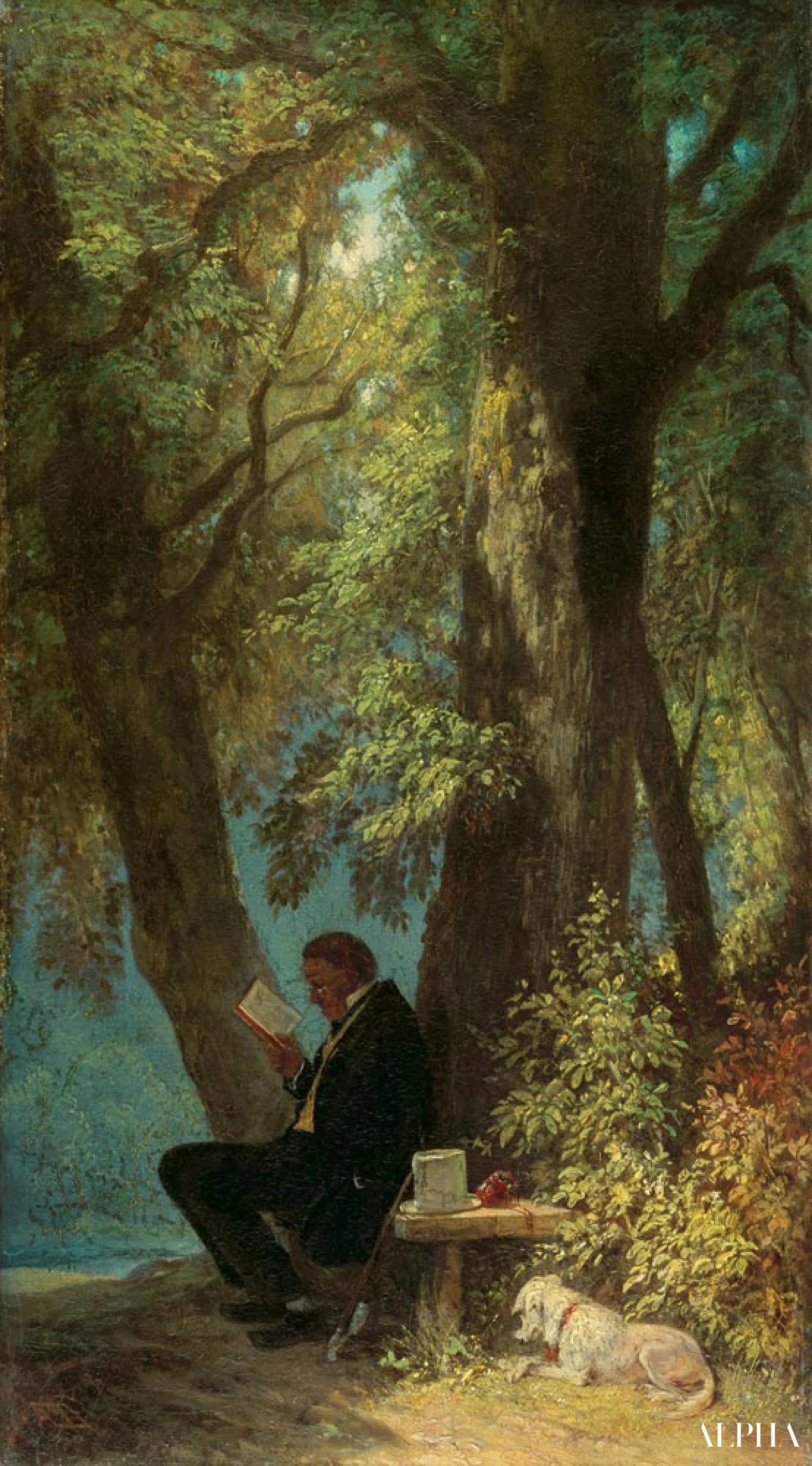 The place of favorite - Carl Spitzweg - High-end reproductions of paintings and artworks