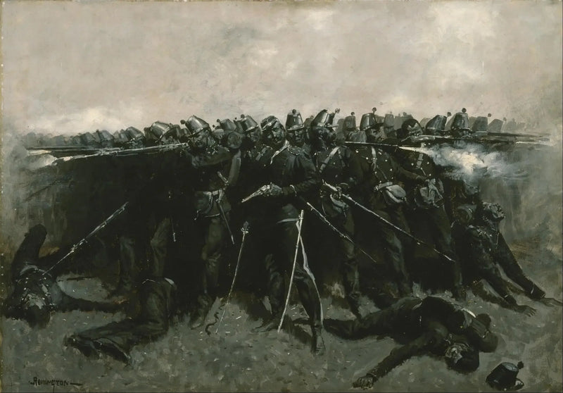 Infanteriplatsen - Frederic Remington