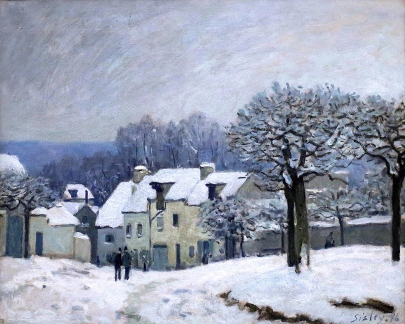 Chenilplatsen i Marly, snöeffekt - Alfred Sisley