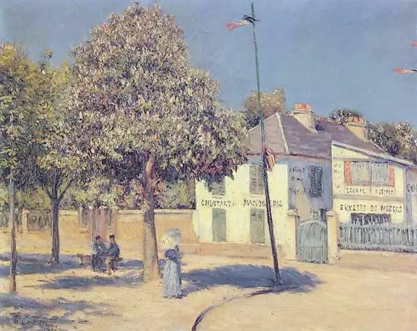 Marknadsplatsen (Promenaden i Argenteuil) - Gustave Caillebotte
