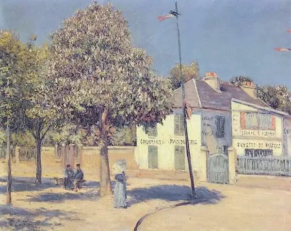 Marknadsplatsen (Promenaden i Argenteuil) - Gustave Caillebotte