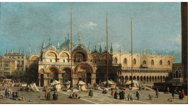 Sankt Markusplatsen i Venedig - Canaletto