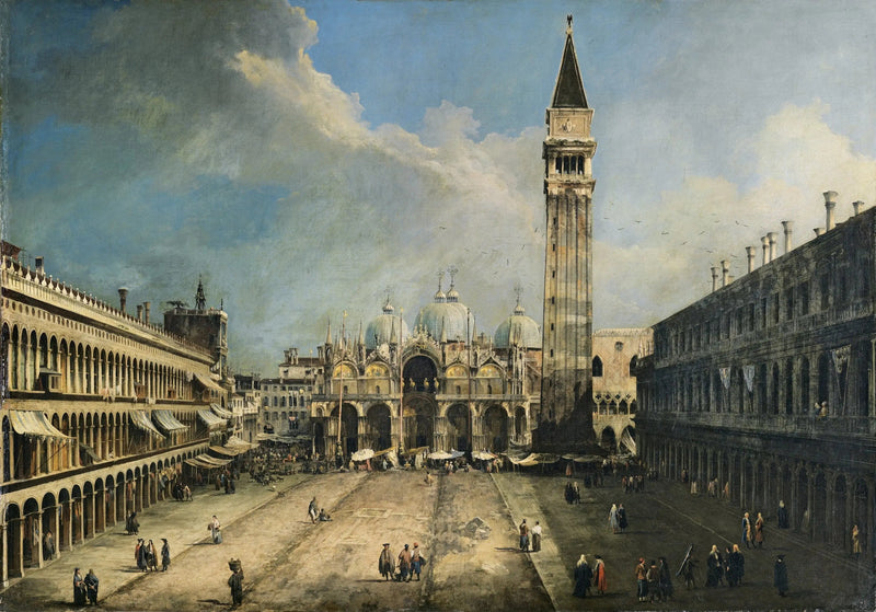 Platsen Saint-Marc i Venedig - Canaletto