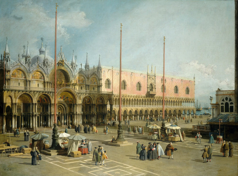 Sankt Markusplatsen i Venedig - Canaletto
