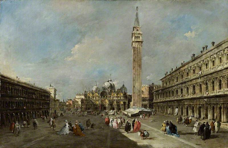 Saint-Marc-torget, Venedig - Francesco Guardi