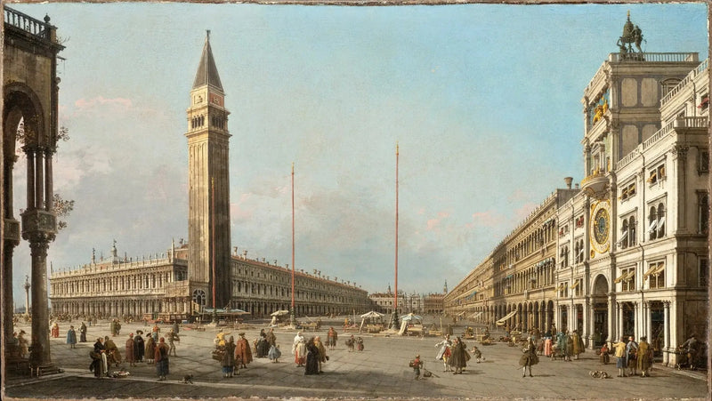 St. Mark's plats mot söder och väster - Canaletto