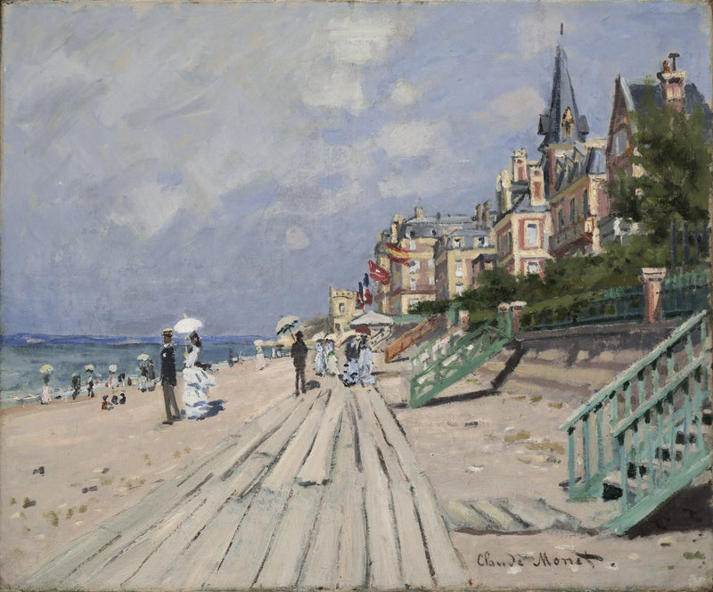 Stranden i Trouville W156 - Claude Monet