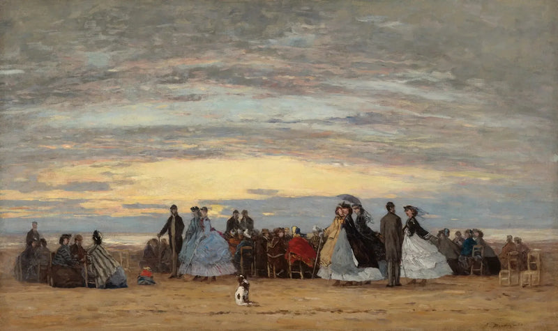 Stranden i Villerville - Eugène Boudin