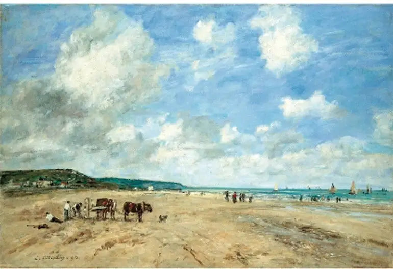 Deauville-stranden - Eugène Boudin