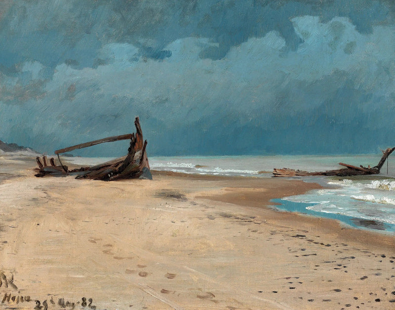 Stranden i Højen. - Peder Severin Krøyer