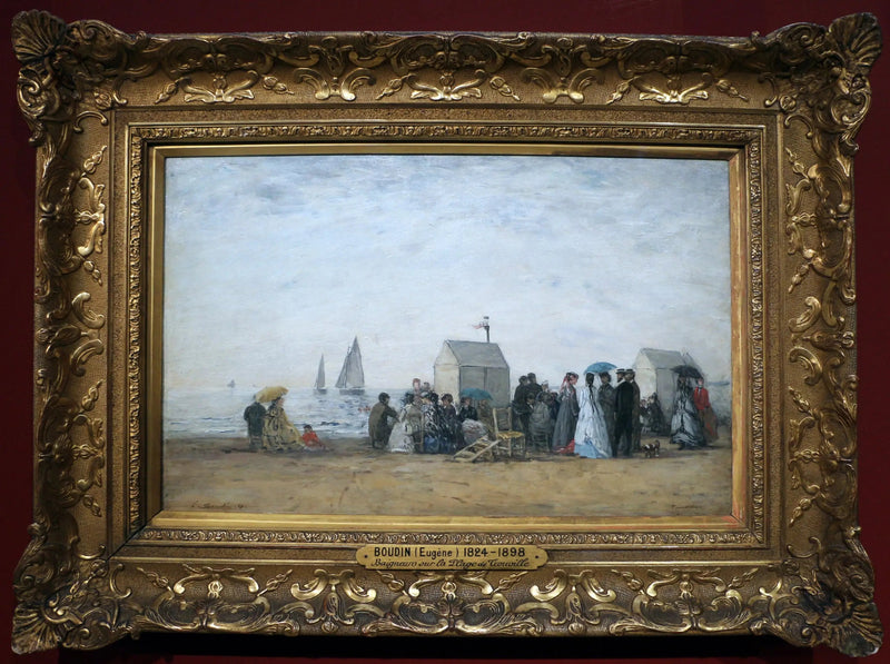 Trouvilles strand - Eugène Boudin