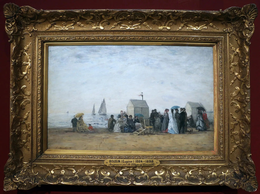 Trouvilles strand - Eugène Boudin