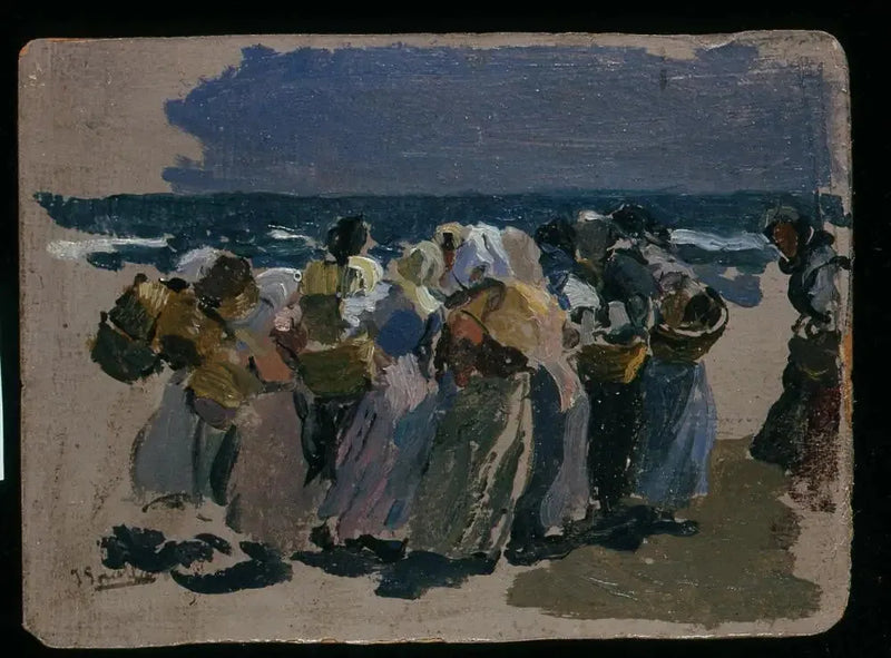Stranden, Valencia (Fiskare) - Joaquín Sorolla