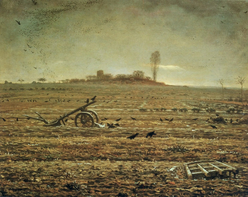 Chailly-platån med harv och plog - Jean-François Millet