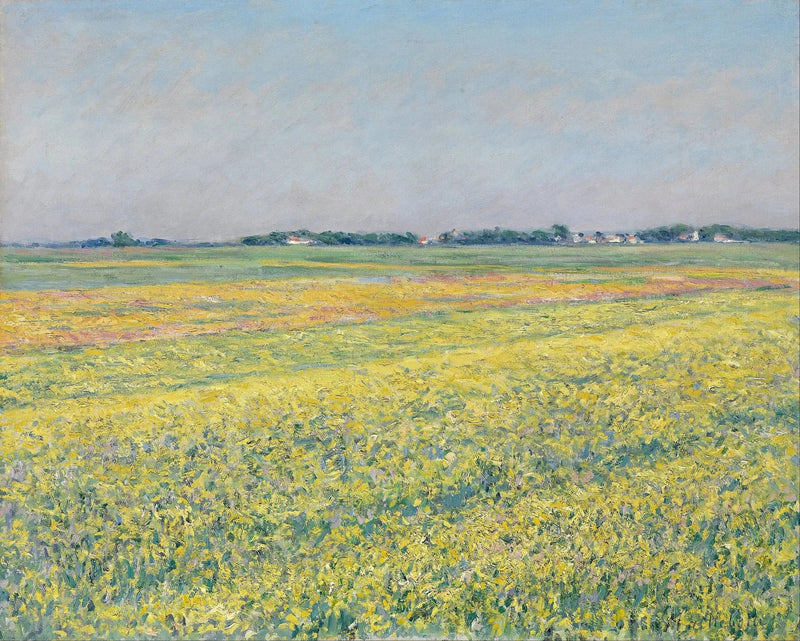 Gennevilliers slätt, gula fält - Gustave Caillebotte