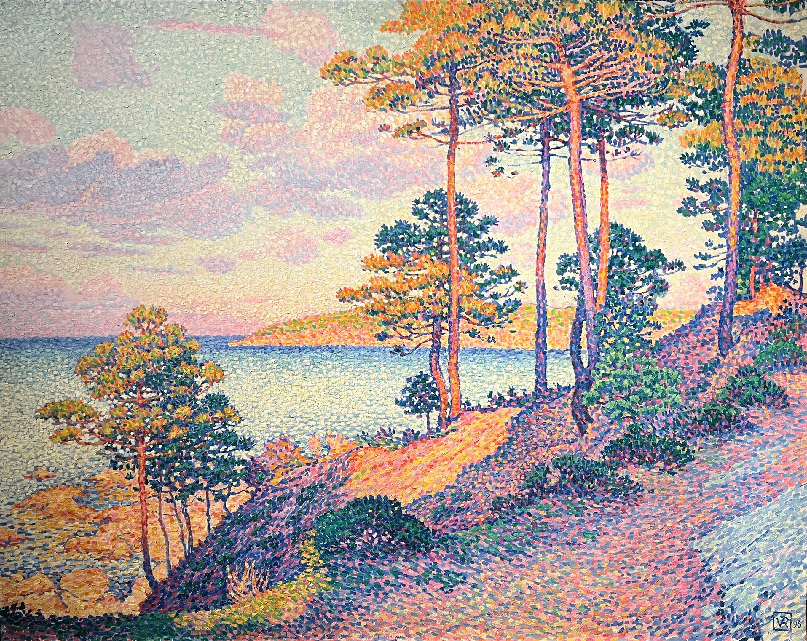 La pointe de Saint-Pierre à Saint-Tropez - Théo van Rysselberghe image 1 reproduction réalisée par Alpha Reproduction