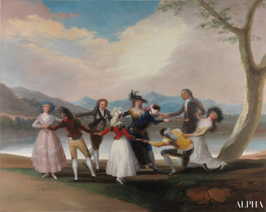 La poule aveugle - Francisco de Goya - Reproductions de tableaux et peintures haut de gamme