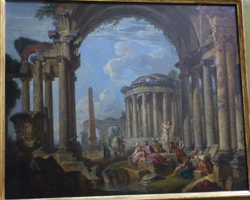 Predikan i antika ruiner - Giovanni Paolo Panini