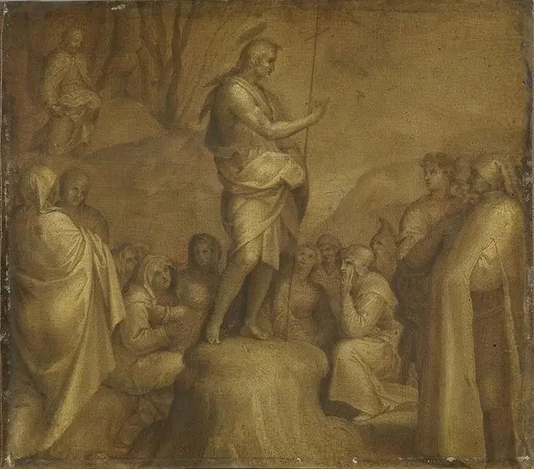 Johannes Döparens predikan - Andrea del Sarto