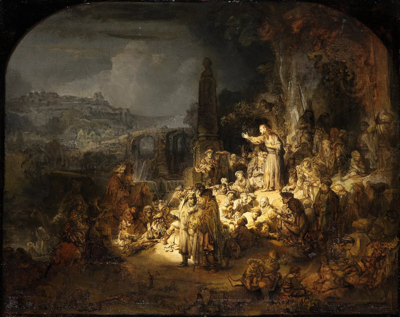 Johannes Döparens predikan - Rembrandt