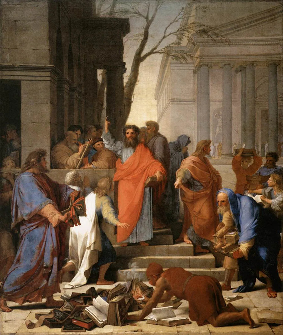 Sankt Paulus predikan till Efesierna - Eustache Le Sueur
