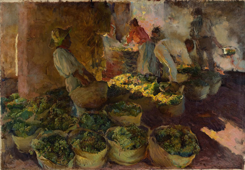Torkning av russin - Joaquín Sorolla