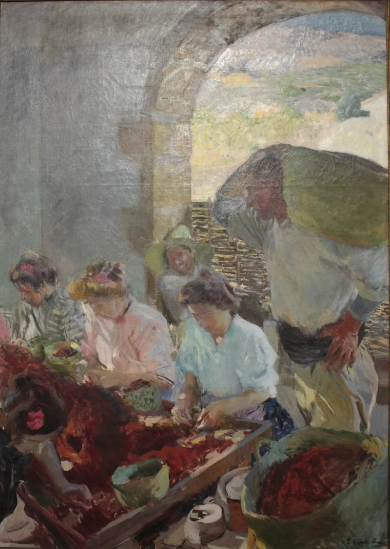Torkning av russin - Joaquín Sorolla