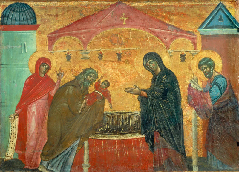 Presentation vid templet - Guido da Siena