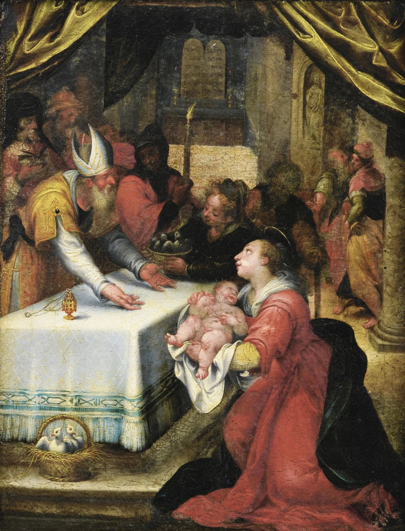 Jésus presentation i templet - Denis Calvaert
