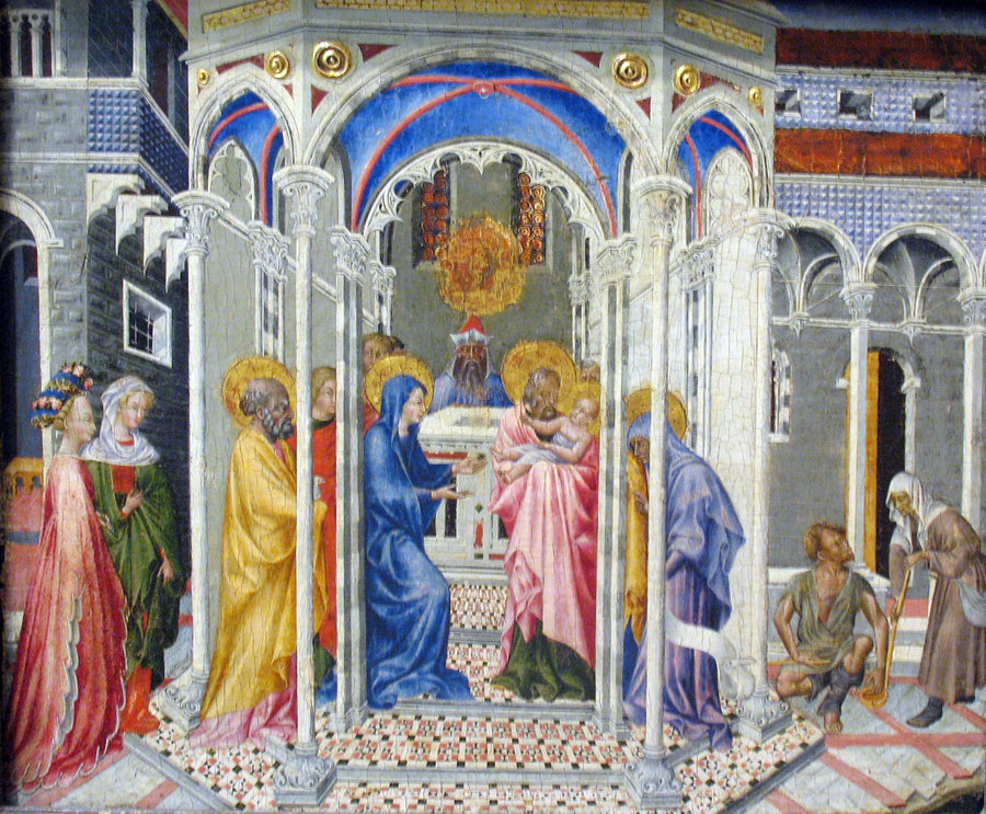 Jézus bemötande i templet - Giovanni di Paolo