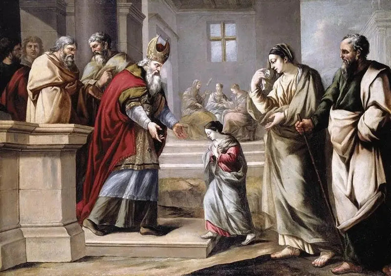 Madonnan i templet - Pierre Mignard
