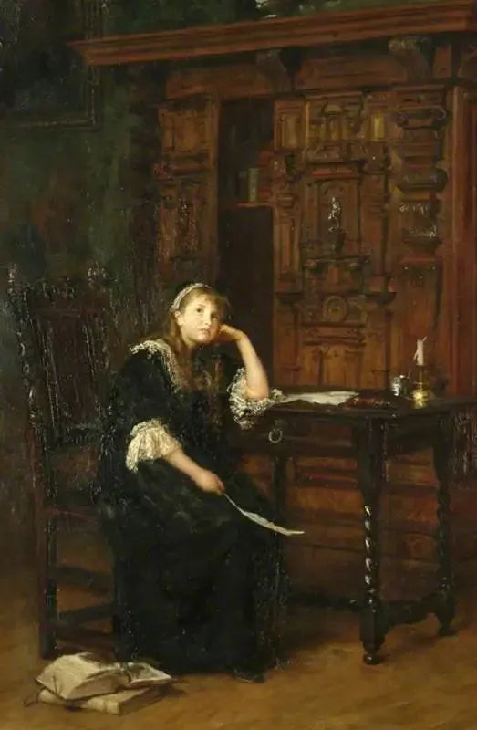Prinsessan Elizabeth i fängelse på St James's - John Everett Millais