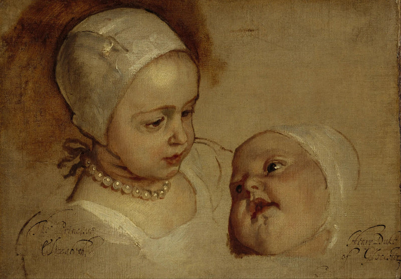 Prinsessan Elizabeth och prinsessan Anne - Antoine van Dyck