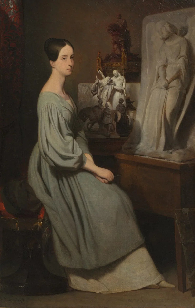 Prinsessan Marie d'Orléans i sitt verkstad - Ary Scheffer