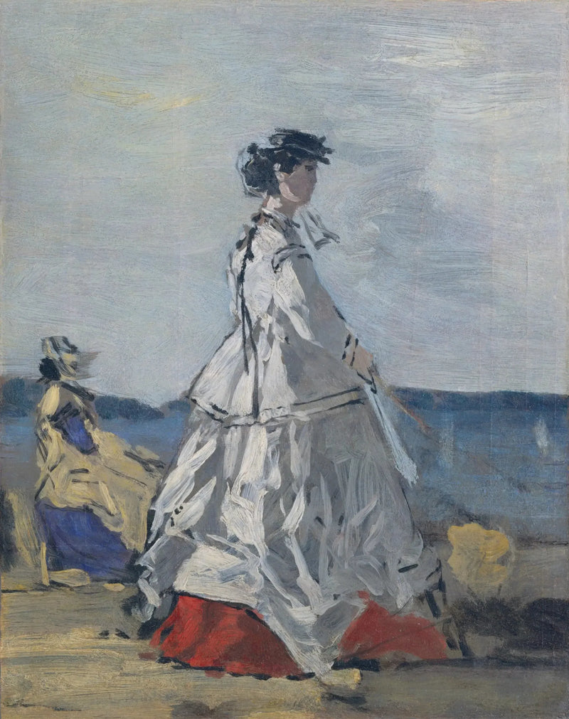 Prinsessan Pauline av Metternich på stranden - Eugène Boudin