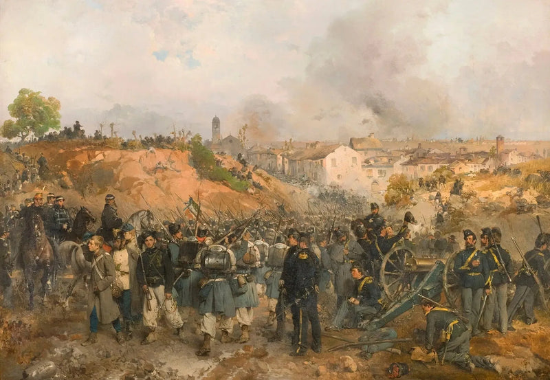 Fångsten av Palestro den 30 maj 1859 - Gerolamo Induno